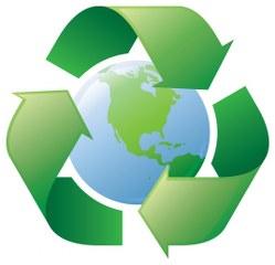 green recycling symbol 249x240