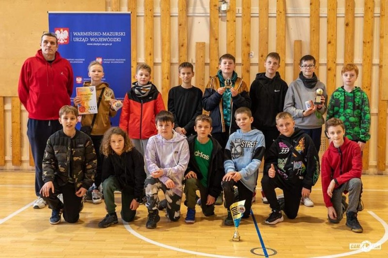Chłopcy z kasy V brali udział  turnieju w Ełku Wilki CUP