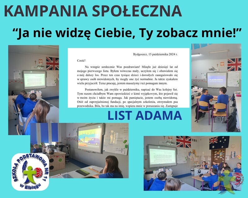 Kampania społeczna "Ja nie widzę Ciebie, Ty zobacz mnie!"